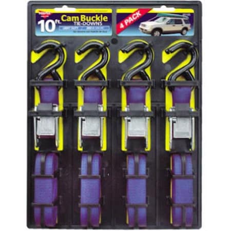 Keeper Keeper 05105 10 ft. Cam Buckle Tie Down; 4 Pack 611424